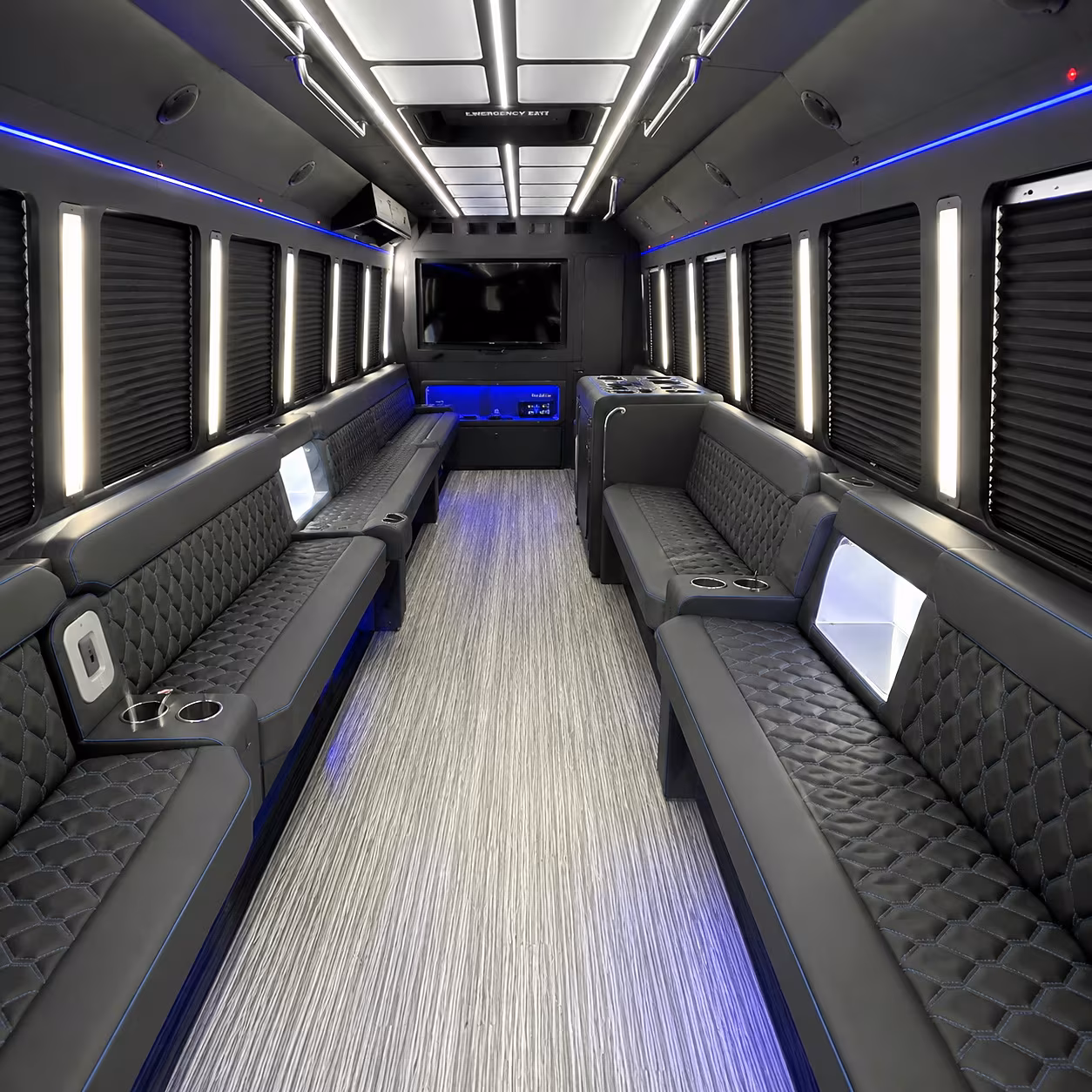 Minibus interior